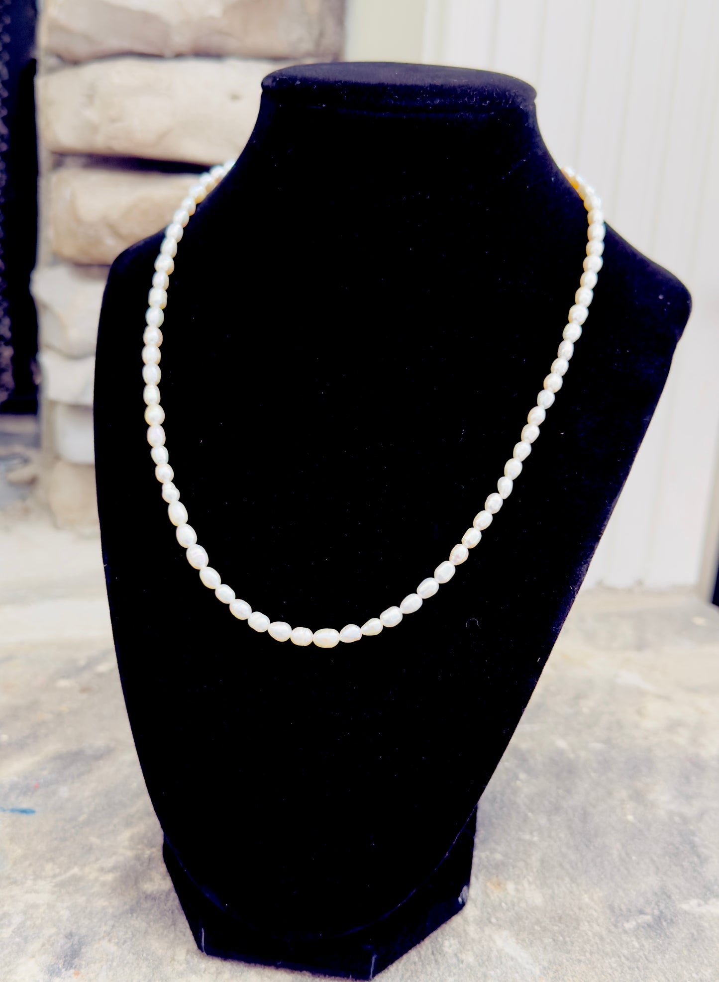 Cultured Natural Pearl Bracelet and Necklace Set with Gold 21-K