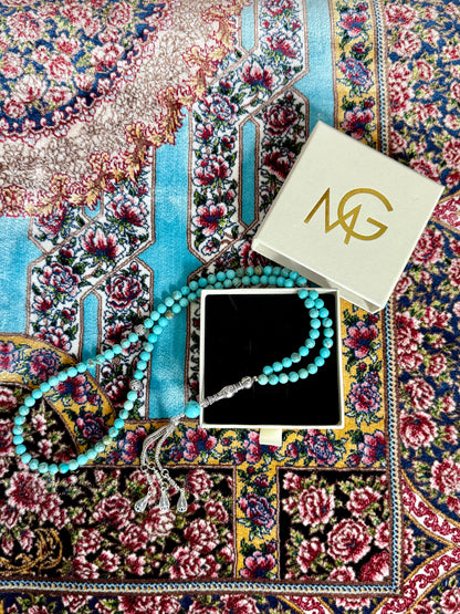 99-Bead Turquoise Misbaha