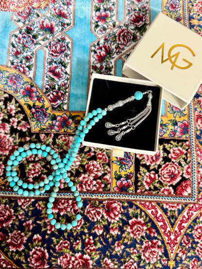 99-Bead Turquoise Misbaha