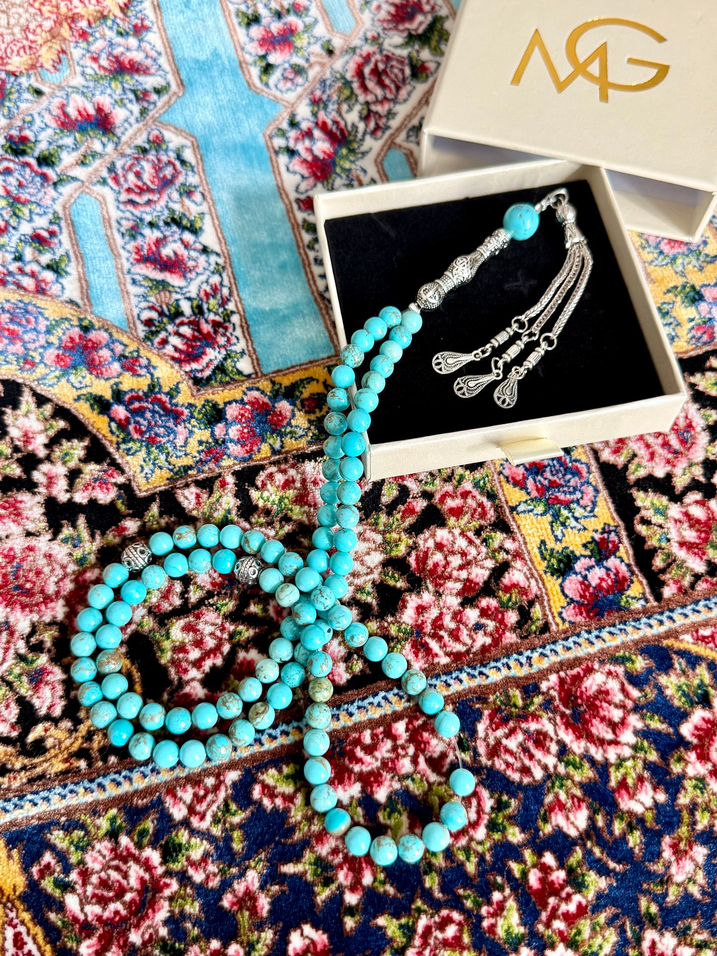 99-Bead Turquoise Misbaha