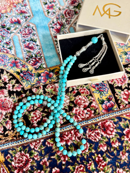 99-Bead Turquoise Misbaha