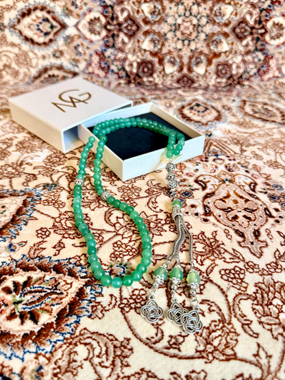 99-Bead Green Aventurine Misbaha