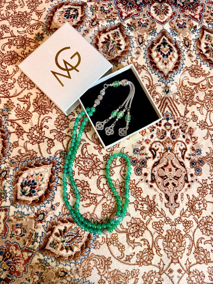 99-Bead Green Aventurine Misbaha