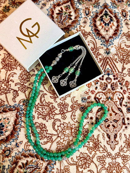 99-Bead Green Aventurine Misbaha