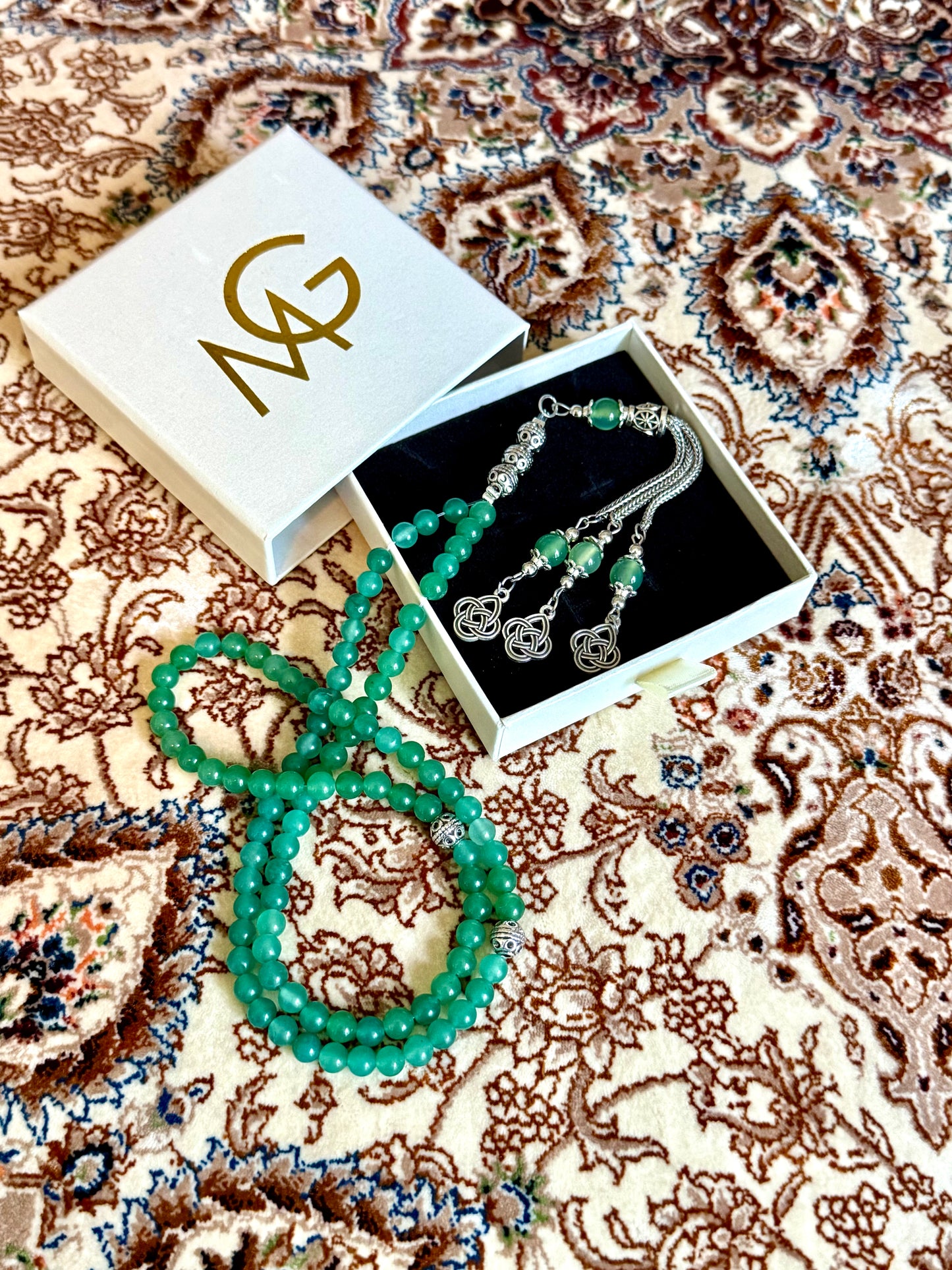 99-Bead Green Aventurine Misbaha