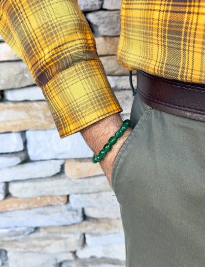 Green Jade Men's Bracelet
