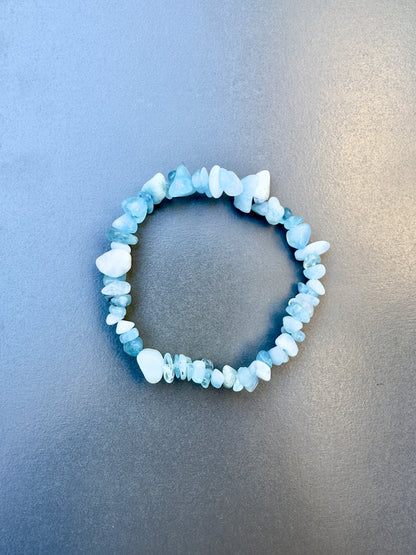 Chipped Aquamarine Bracelet