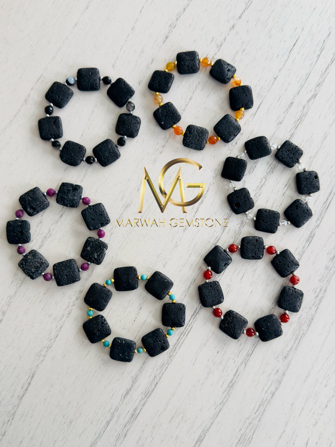 Lava Stone Bracelet Collection